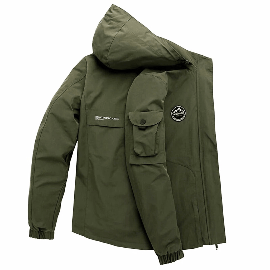 Herren Winter-Windbreaker Jacke - Isoliert & Mehrfachtaschen