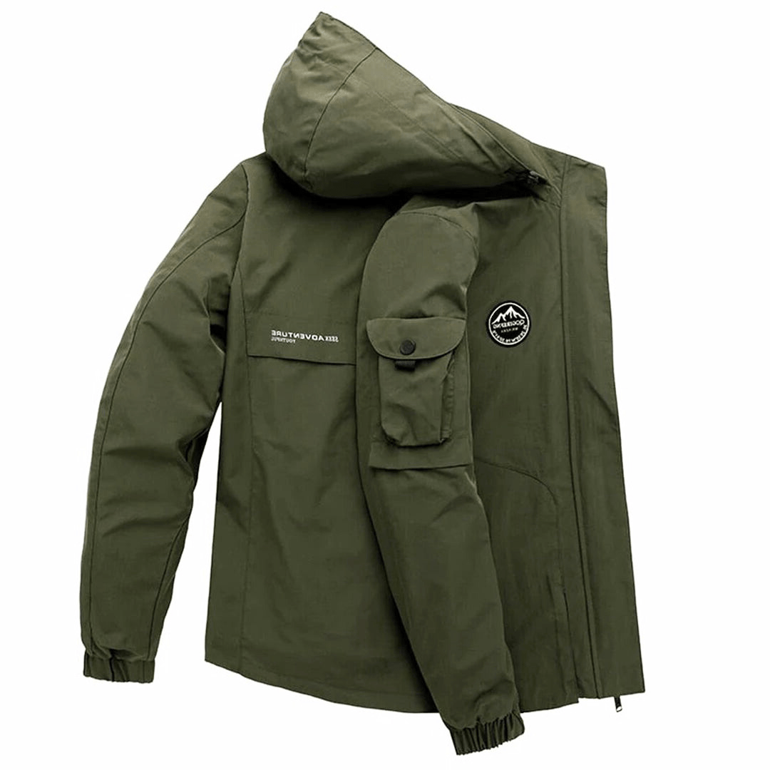 Herren Winter-Windbreaker Jacke - Isoliert & Mehrfachtaschen