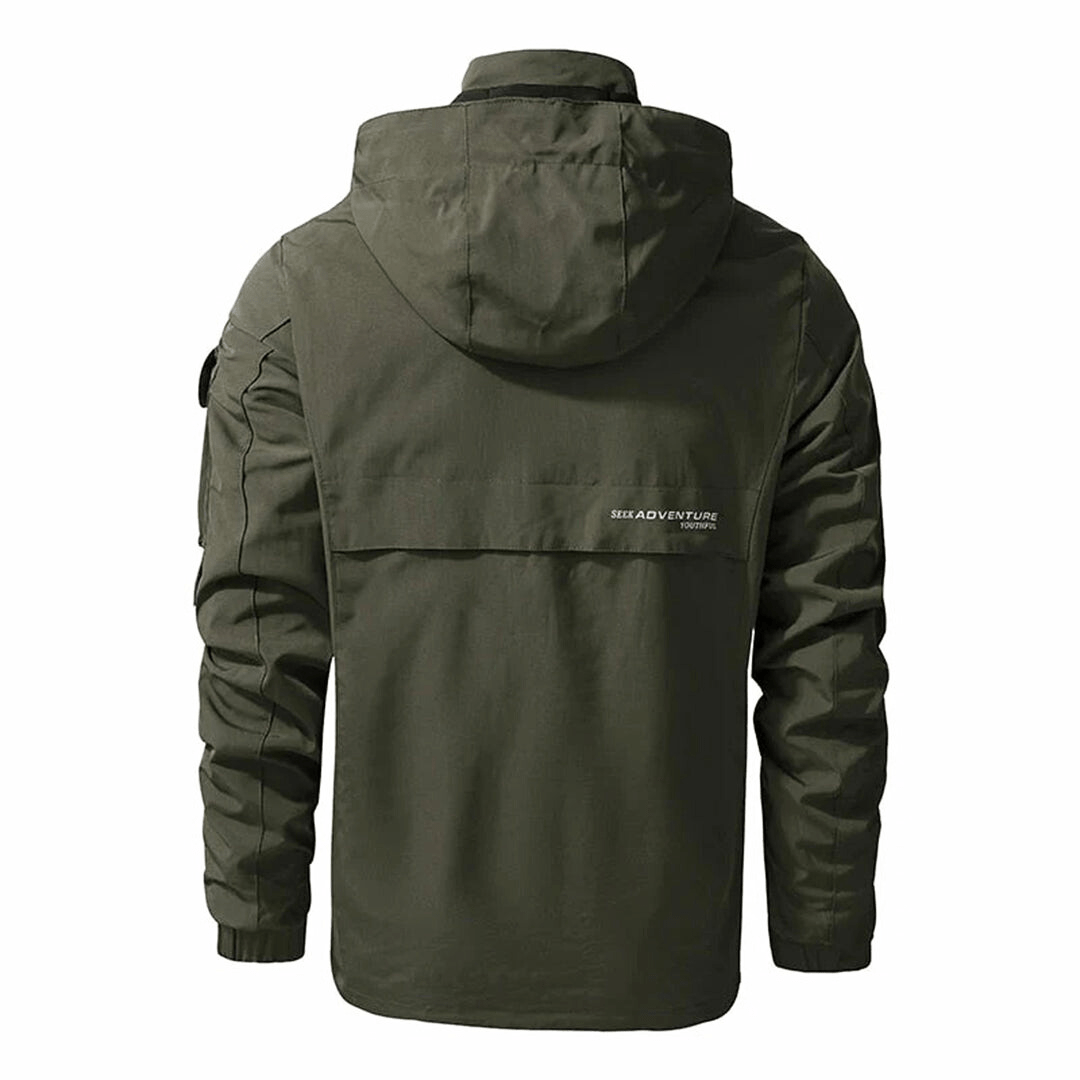 Herren Winter-Windbreaker Jacke - Isoliert & Mehrfachtaschen