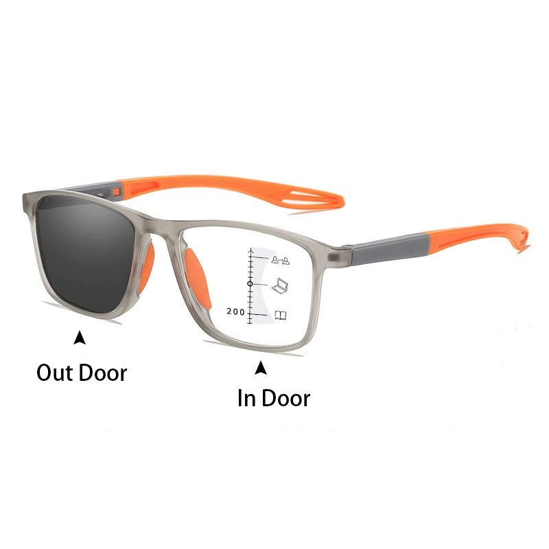Ultra-Light Multifocal Photochromic Progressive Anti-Blue Light Reading Glasses