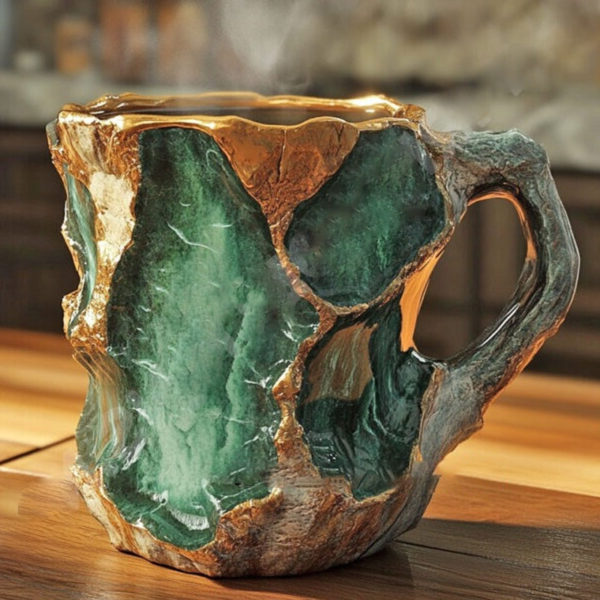 Geoden-Stil Kaffeetasse - Felsen- & Mineral-Look Geschenkbecher