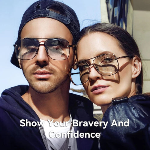 Retro Gradient Sunglasses with UV400 Protection - ALPINE WEAR