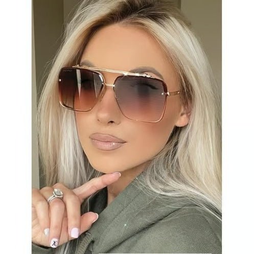 Retro Gradient Sunglasses with UV400 Protection - ALPINE WEAR