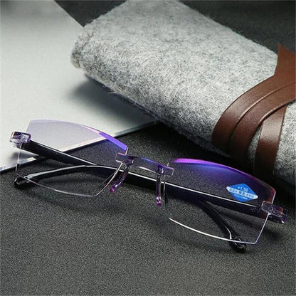 Sapphire High Hardness Anti Blue Light Intelligent Dual Focus Reading Glasses - ALPINE WEAR