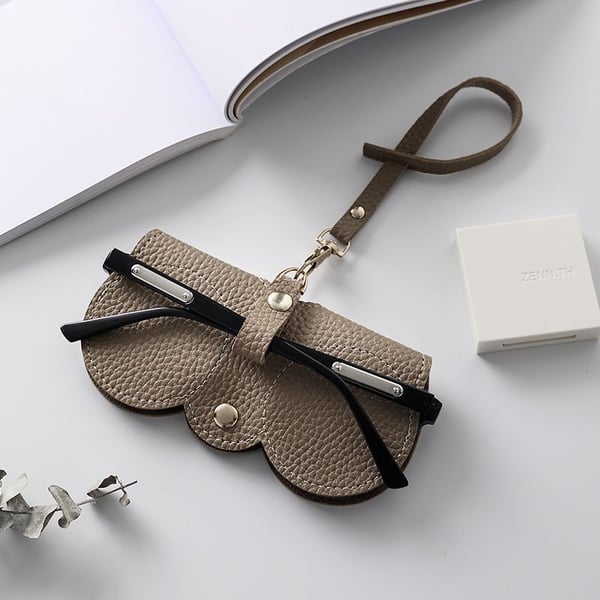 Soft Leather Sunglasses Bag - ALPINE WEAR
