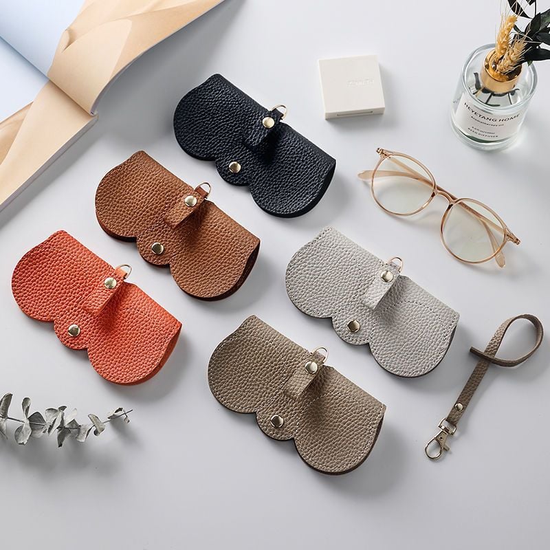 Soft Leather Sunglasses Bag - ALPINE WEAR