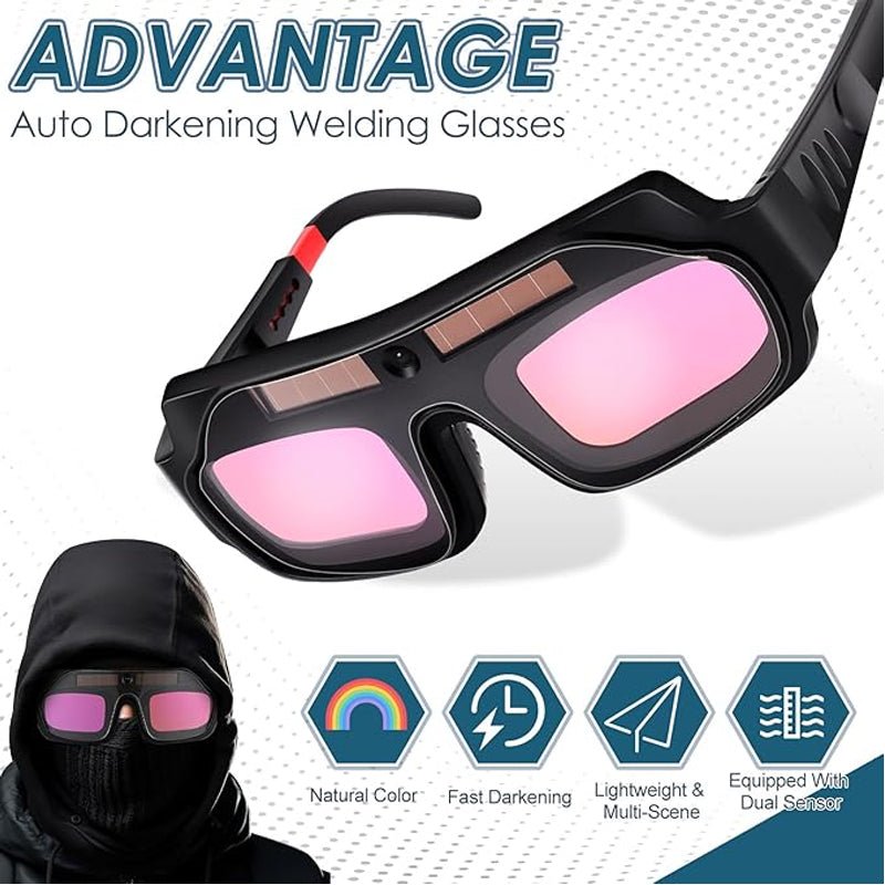 Solar - Powered Auto - Light - Changing Welding Glasses - ALPINE WEAR