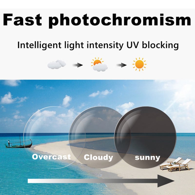 Titanium Multi - focus Reading Glasses Photochromic Progressive Double Light Anti - blue Light - ALPINE WEAR
