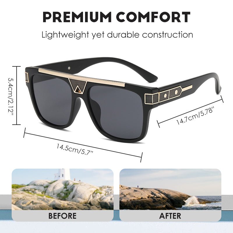 Trendy Square Frame Sunglasses (50% OFF) - ALPINE WEAR