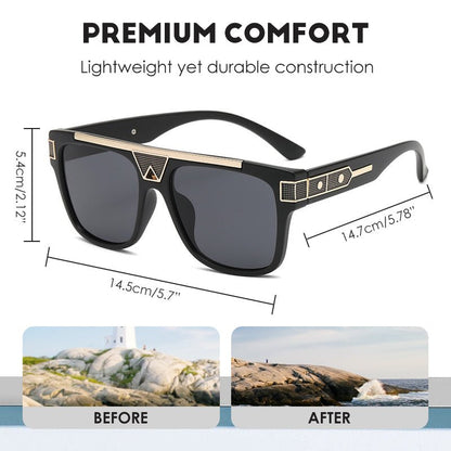 Trendy Square Frame Sunglasses (50% OFF) - ALPINE WEAR