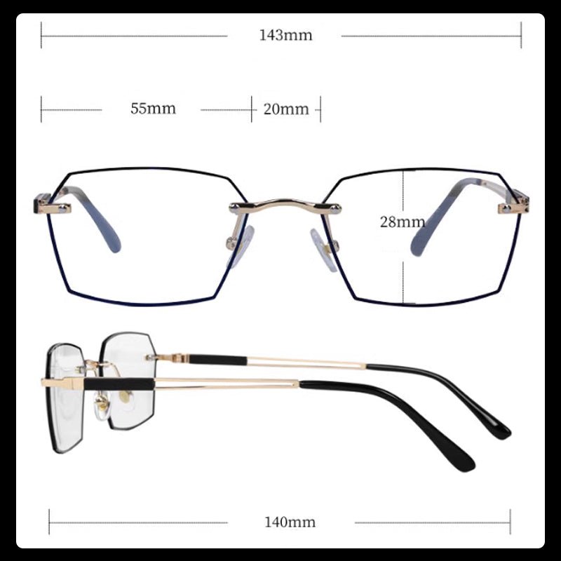 Ultra - lightweight Geometric Shape Reading Glasses - ALPINE WEAR