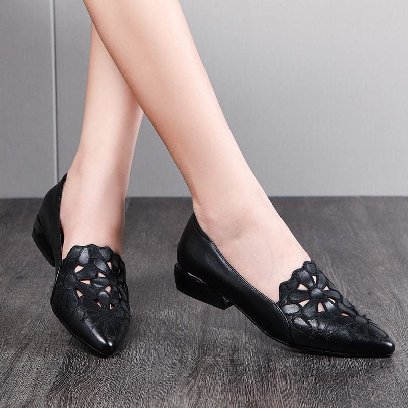Videl Women's Leather Loafers - ALPINE WEAR
