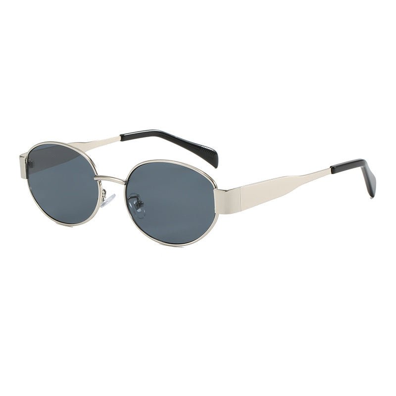 Vintage Oval Frame Sunglasses With Case（50% OFF） - ALPINE WEAR