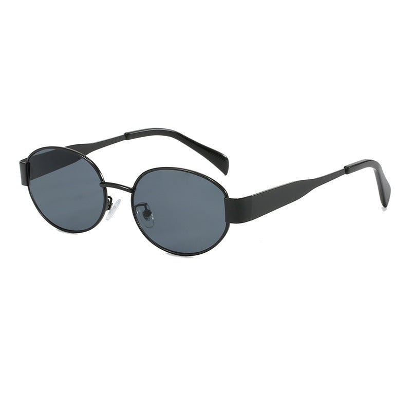 Vintage Oval Frame Sunglasses With Case（50% OFF） - ALPINE WEAR