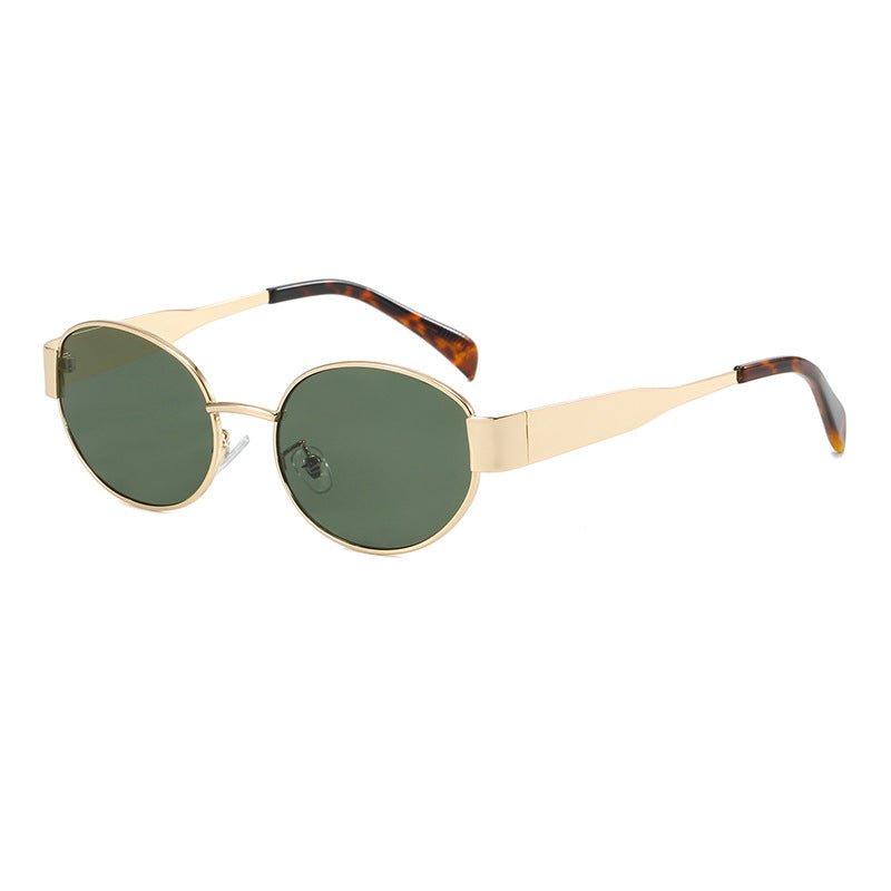 Vintage Oval Frame Sunglasses With Case（50% OFF） - ALPINE WEAR
