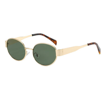 Vintage Oval Frame Sunglasses With Case（50% OFF） - ALPINE WEAR