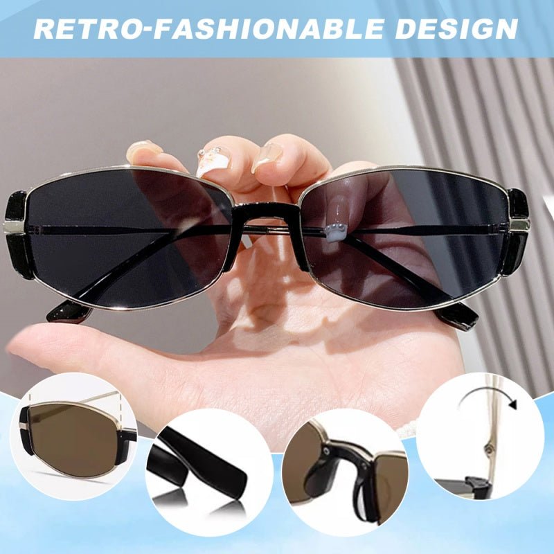 Women's Retro Oval Narrow Frame Sunglasses（50% OFF） - ALPINE WEAR