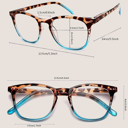 Women's Sexy Leopard Print Anti - Blue Light Gradient Reading Glasses - ALPINE WEAR